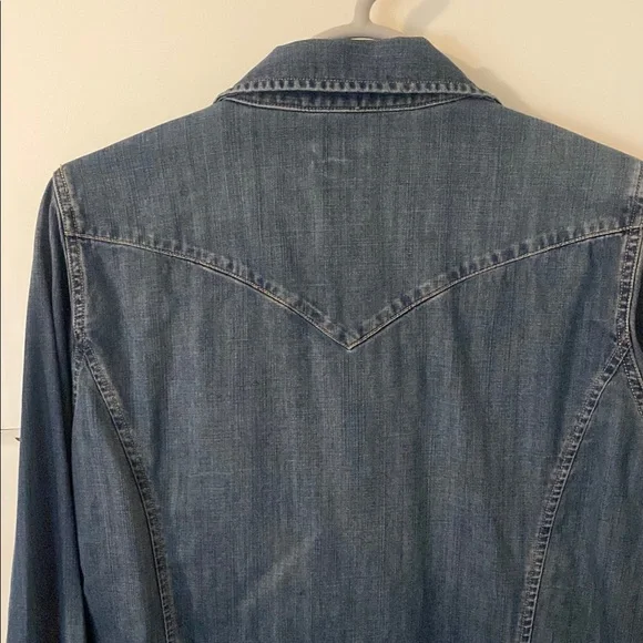 J. Crew Dark Blue Denim Shirt - Picture 4 of 5